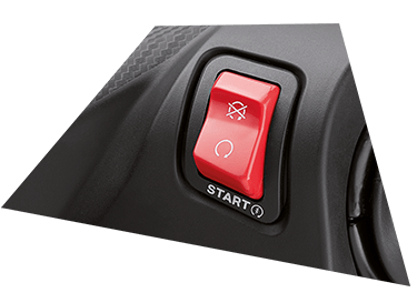 ENGINE START/STOP SWITCH Switch to the better way of riding. Start and stop the engine with just a click.